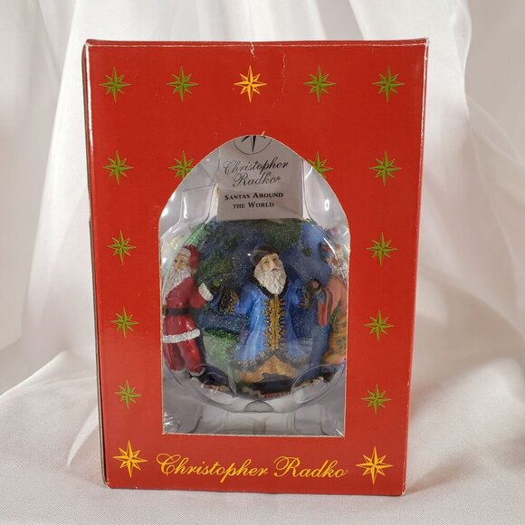 Christopher Radko Santas Around The World Ornament In Box 3D Christmas - Picture 9 of 13